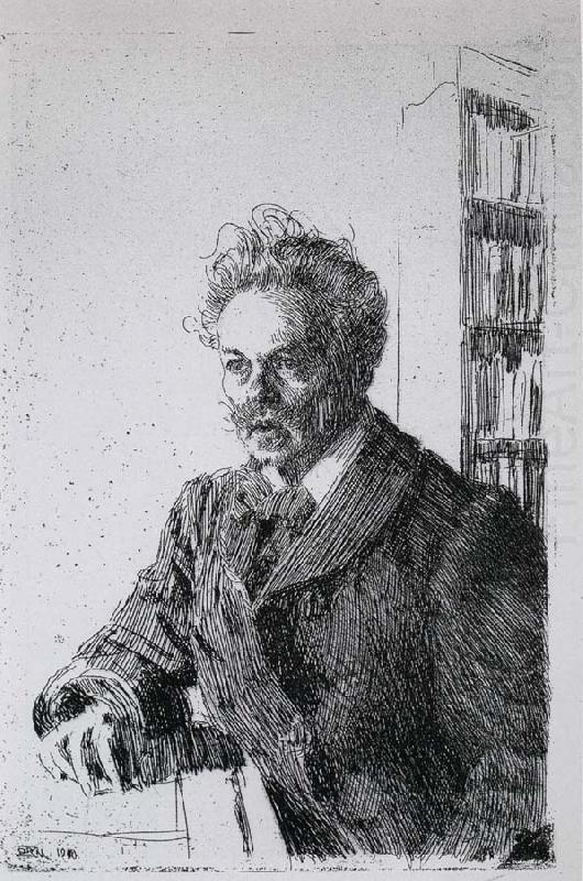 August Strindberg., Anders Zorn